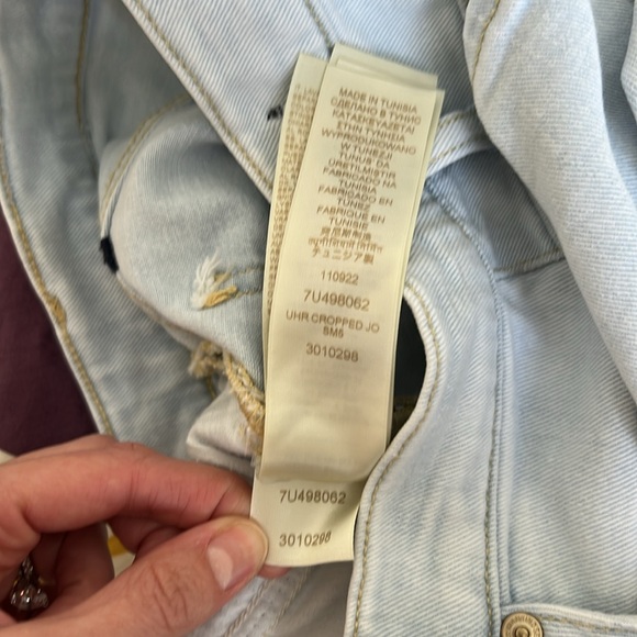 7 For All Mankind Ultra High Rise Cropped Jo Jean - Picture 11 of 11